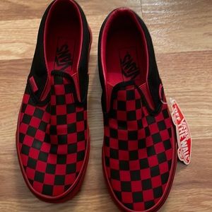 Black & Red Vans